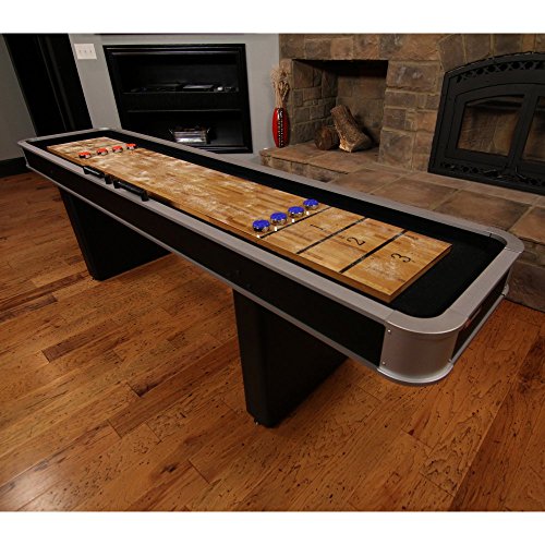 atomic 9 ft. platinum shuffleboard table